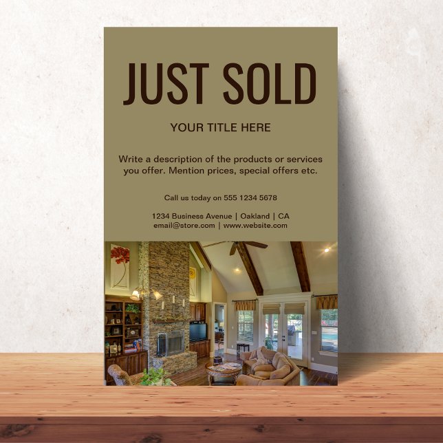 Flyer Acabei de vender o Promocional de imóveis da Open  (Criador carregado)