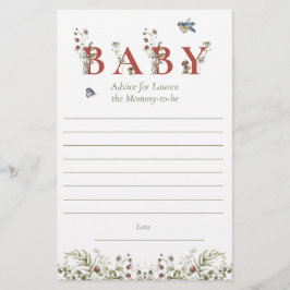 Flyer Aconselhamento Principal sobre o Chá de fraldas de