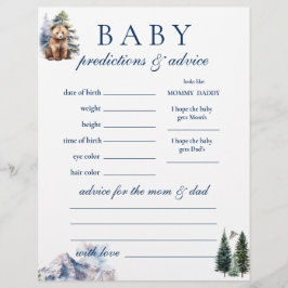 Flyer Aconselhamento sobre Previsões de Urso de Montanha