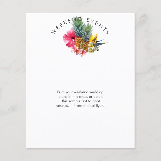 Flyer Acontecimentos de Casamento no Fim de Semana no Ha (Frente)