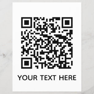 Flyer Adicionar o seu próprio texto Código QR Ligação do