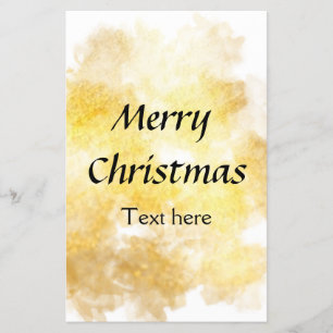Flyer Adicione seu texto simples dourado Natal personali