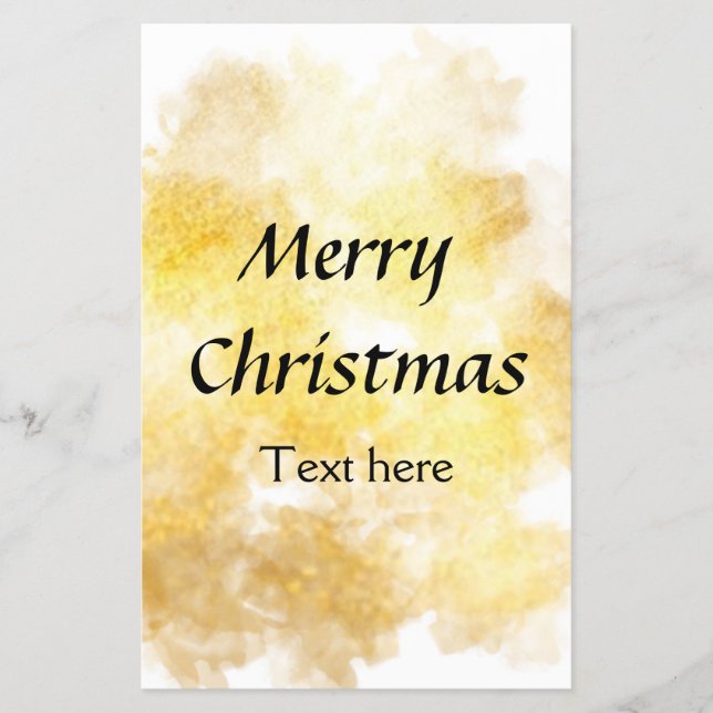 Flyer Adicione seu texto simples dourado Natal personali (Frente)