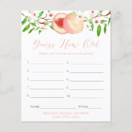 Flyer Adivinhe a Idade da Noiva na Foto Jogo Chá de Pane