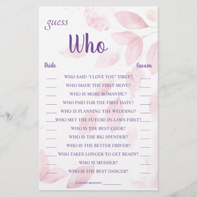 Flyer Adivinhe Quem Carteira (Frente)