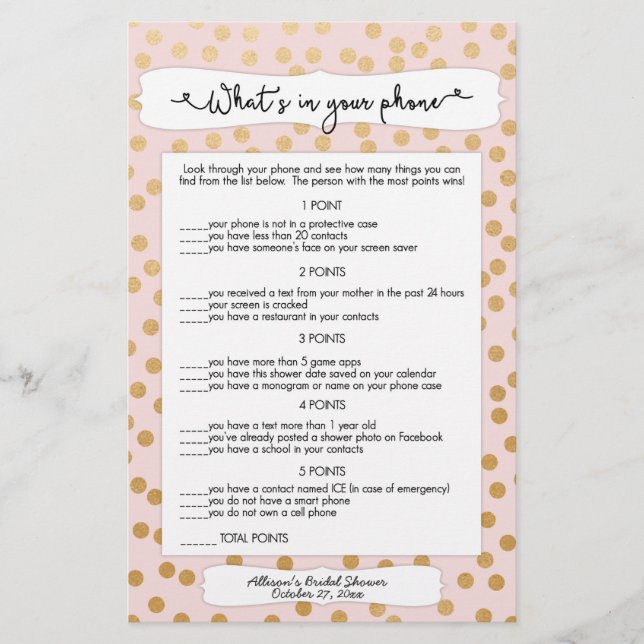 Flyer Adivinhem quem + jogos telefônicos, blush gold bri (Frente)