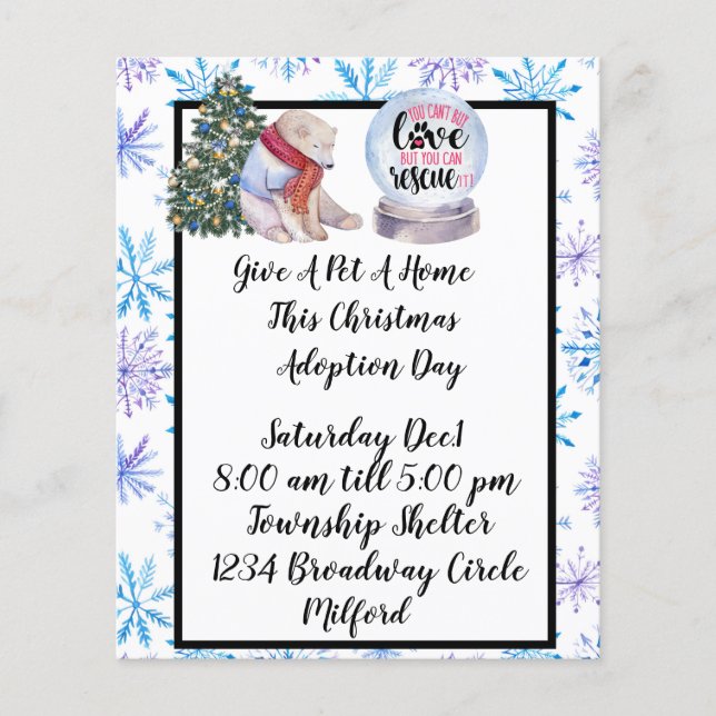 Flyer Adoção de Pet Natal (Frente)