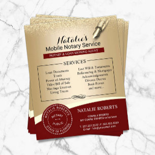 Flyer Agente de Assinatura de Empréstimo de Carimbo Not