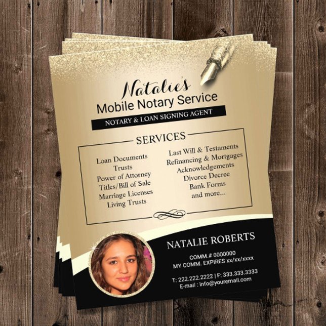 Flyer Agente de Assinatura de Empréstimo Notário - Foto  (Criador carregado)