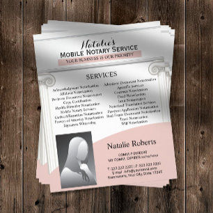 Flyer Agente de Assinatura de Empréstimo Notário Móve