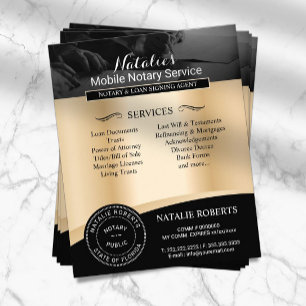 Flyer Agente de Assinatura de Empréstimo Público Notário