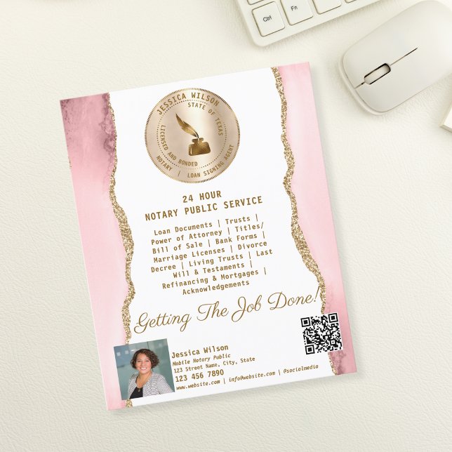 Flyer Agente de Assinatura de Notário e Empréstimo Móvel (Criador carregado)