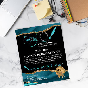 Flyer Agente de Notariado Móvel e de Assinatura de Empré