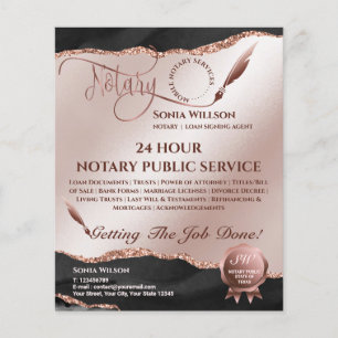 Flyer Agente de Sinalização de Notário e Empréstimo Móve