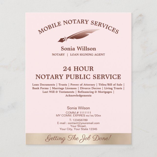 Flyer Agente de Sinalização de Notário e Empréstimo Móve (Frente)