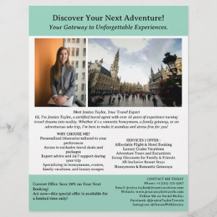 Flyer Agente de Viagens Moderno