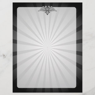 Flyer Águia cinzenta com duas cabeças