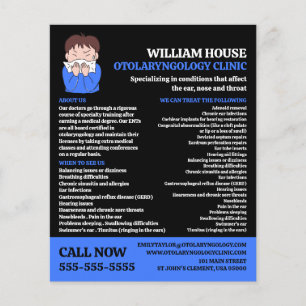 Flyer Alergia-Design, Otolaringologista, Otolaringologia