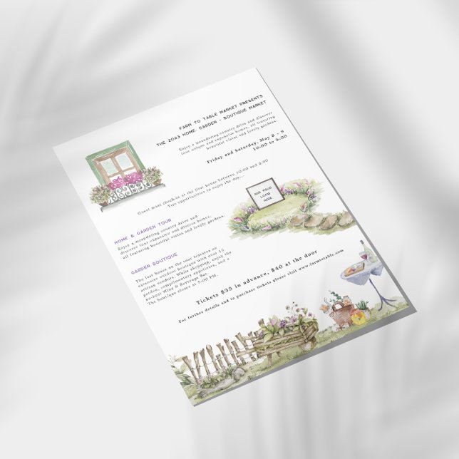 Flyer Algodão do País | Mercado dos agricultores domésti (Criador carregado)