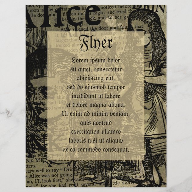Flyer Alice Beber Colagem (Frente)