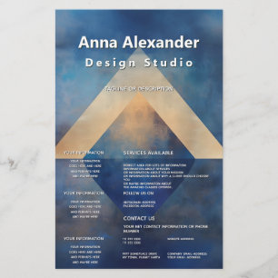 Flyer Alinhamento Interior Design Minimalista