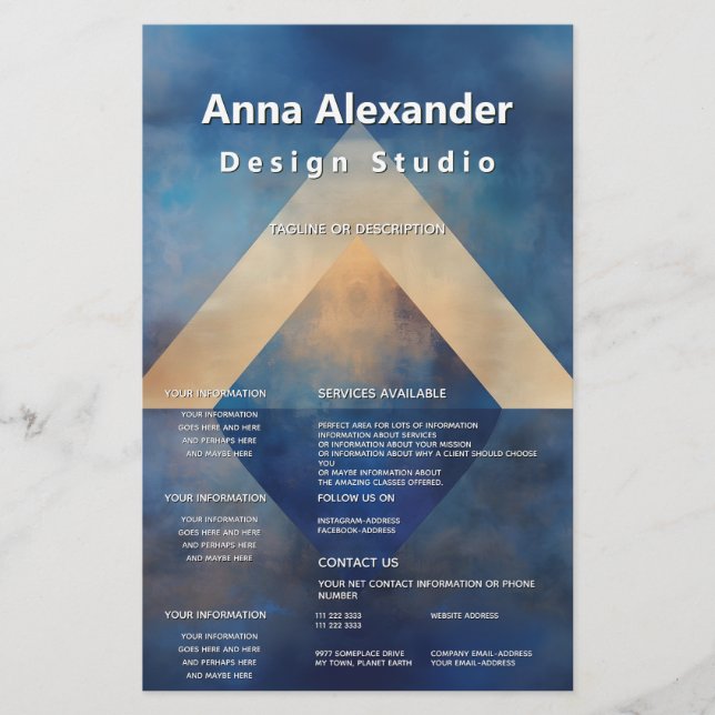 Flyer Alinhamento Interior | Design Minimalista (Frente)