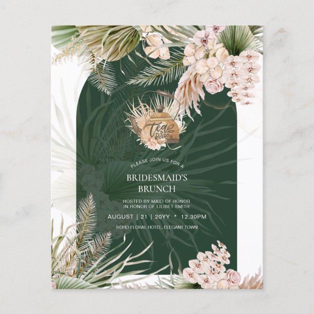 Flyer Almoço de Chá de panela da FESTA Pampas Grass (Frente)