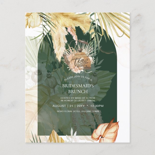 Flyer Almoço de Chá de panela da FESTA Pampas Grass (Frente)