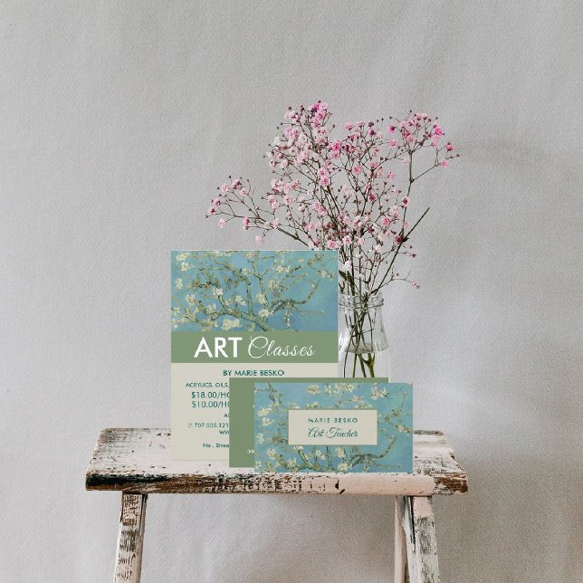 Flyer Almond Blossoms De Vincent Van Gogh, Classes De Ar (Criador carregado)