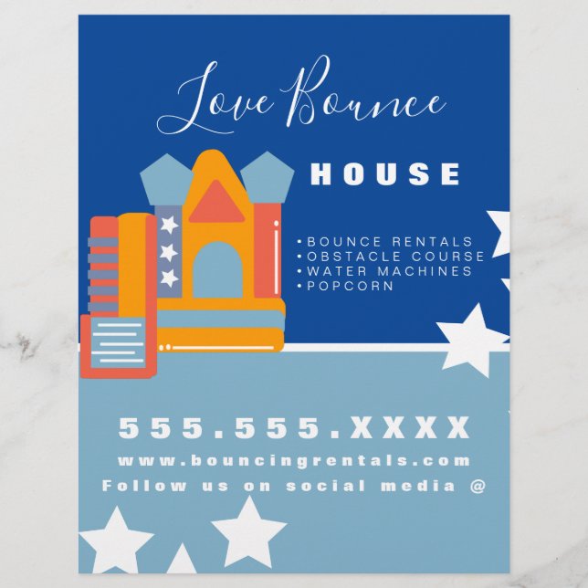 Flyer Alugueres do Partido de Salto do Castelo Infláveis (Frente)