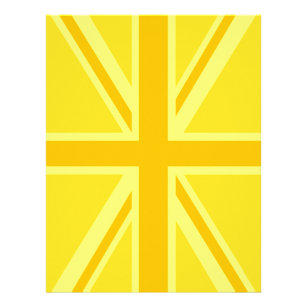 Flyer Amarelo Amarelo Jack British Flag Background