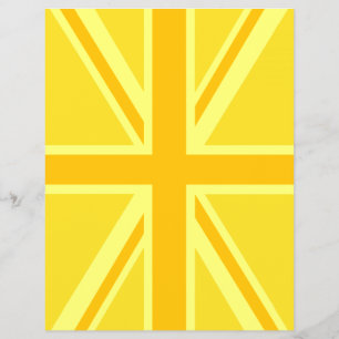 Flyer Amarelo Amarelo Jack British Flag Background