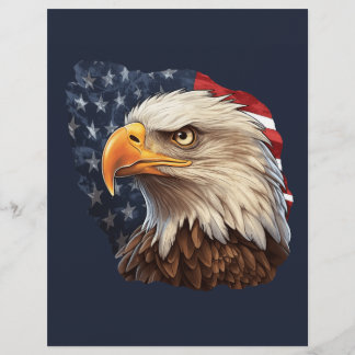 Flyer American Flag Bald Eagle