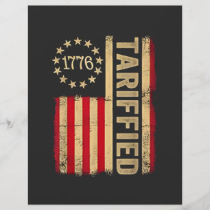 Flyer American Flag USA 1776 American Tarrifs