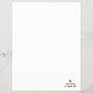 Flyer Americano como a torta de Apple