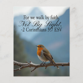 Flyer Andar pela Fé e não pela Vista 2 Coríntios 5:7