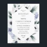 Flyer Anemone Budget Winter White Foliday Party<br><div class="desc">******* O PAPEL MATTE É FINO. ATUALIZE UM PAPEL MAIS ESPESSURDO. NENHUM ENVELOPES INCLUÍDO. PARA CARTÕES, CARTÕES MAIS ESPESSURAS, VERIFIQUE O LINK ABAIXO. CARTÃO, CARTÕES ESPESSURAS TÊM UMA OPÇÃO PARA ENVELOPES OU INCLUI-OS******* Sem envelopes, versão do folheto de papel. Economize dinheiro em convites formais com este pequeno convite. Prepare seus...</div>