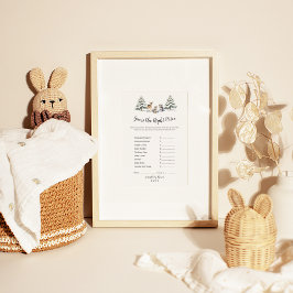 Flyer Animais De Floresta De Inverno Adivinham O Preço C