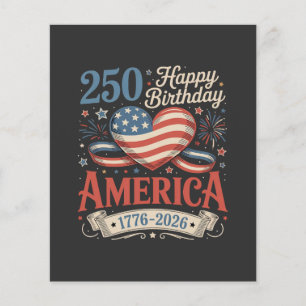 Flyer Aniversário de 250 anos EUA 250 Anos