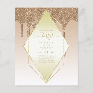 Flyer aniversário de 40 anos convoca sua relíquia de gla