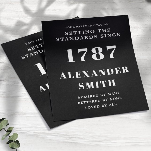 Flyer Aniversário do Orçamento Branco Preto (Criador carregado)