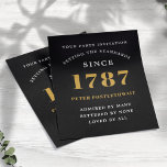 Flyer Aniversário Do Orçamento Convite Preto E Dourado<br><div class="desc">Celebre em estilo com nosso convite de aniversário de orçamento! Perfeito para qualquer idade e qualquer ano, este clássico passageiro preto e dourado é uma forma excelente de mostrar seu evento especial. Com uma fonte elegante e uma paleta de cores de na moda, este convite exclusivo é perfeito para qualquer...</div>
