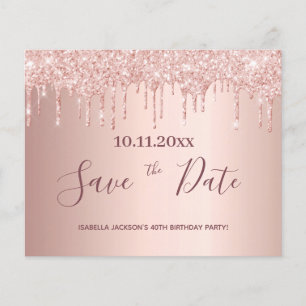 Flyer Aniversário escamotear orçamento com rosa de bri