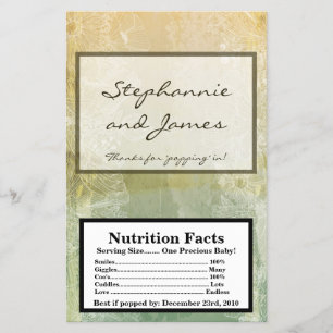 Flyer Antiguidade floral do vintage do envoltório da