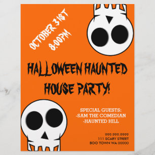 Flyer Anunciante do Halloween Hauneen House Party