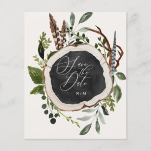 Flyer anúncio de casamento outono de fazenda orçamental