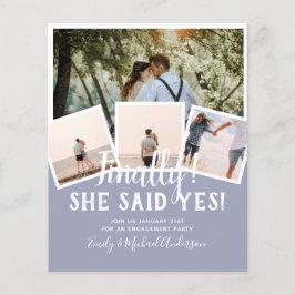 Flyer Anúncio de Convite de casamento de FOTO DO ORÇAMEN