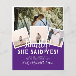 Flyer Anúncio de Convite de casamento de FOTO DO ORÇAMEN