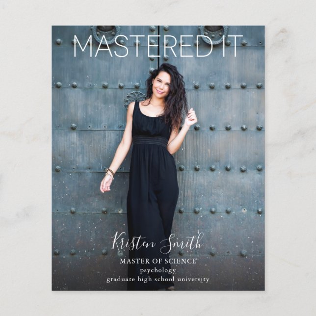 Flyer Anúncio de Foto do Formando de Ti Mastered (Frente)