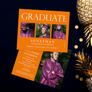 Flyer Anúncio de Graduação de Foto Moderno 4 do Orça